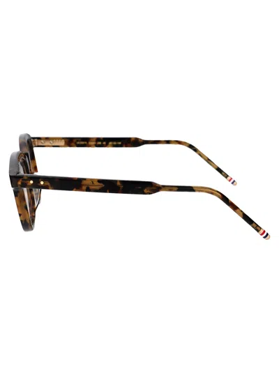 Thom Browne Rectangular-frame Sunglasses In Brown
