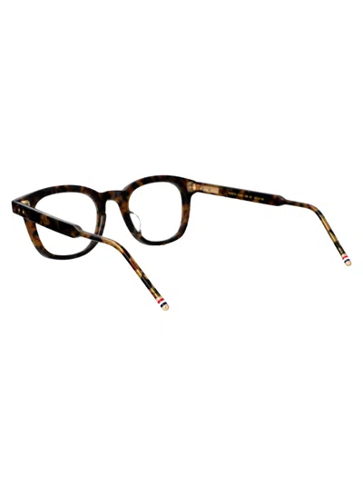 Thom Browne Rectangular-frame Sunglasses In Brown