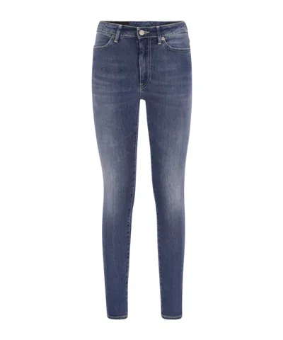 Dondup Iris Five-pocket Jeans In Blue