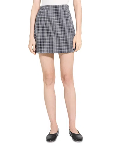 Theory Simple Knit A-line Miniskit In Black