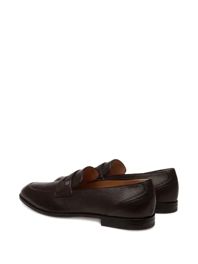 Bally Westminster Loafer Aus Strukturiertem Leder In Brown