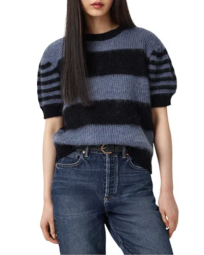 Allsaints Clem Striped Knitted T-shirt In Multi