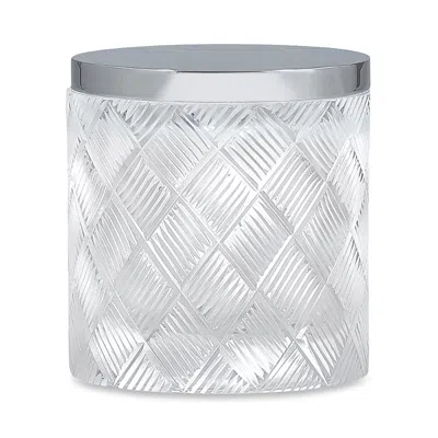 Labrazel Basketweave Canister In Silver