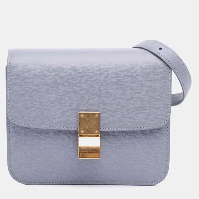 Pre-owned Celine Purple Teen Calfskin Classic Box