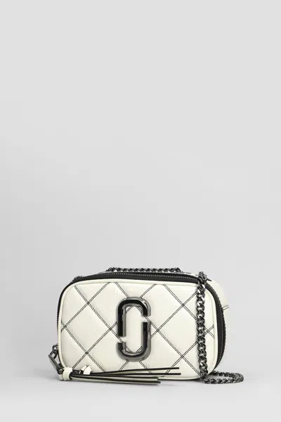 Marc Jacobs The Softshot Shoulder Bag In White Leather In White