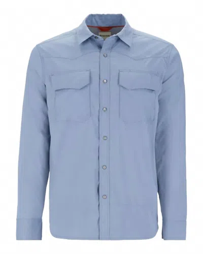 Simms Men's Big Sky Tech Shirt In Albacore In Blue