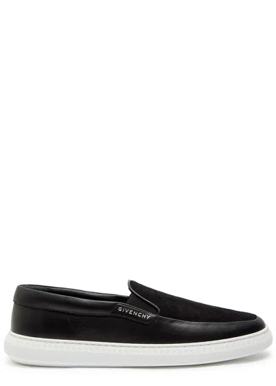 Givenchy Slip-on Brogues With Elasticated Side Panels In Black