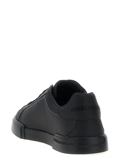Dolce & Gabbana Portofino Sneakers In Black
