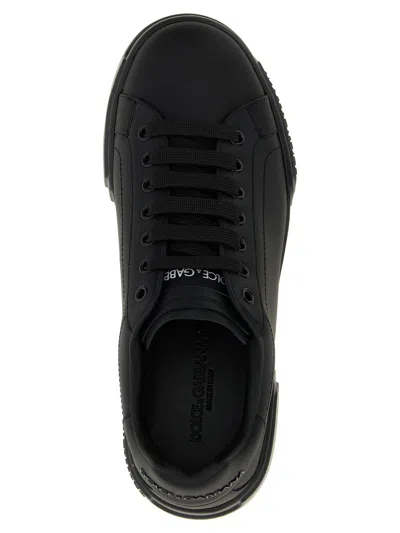 Dolce & Gabbana Portofino Sneakers In Black