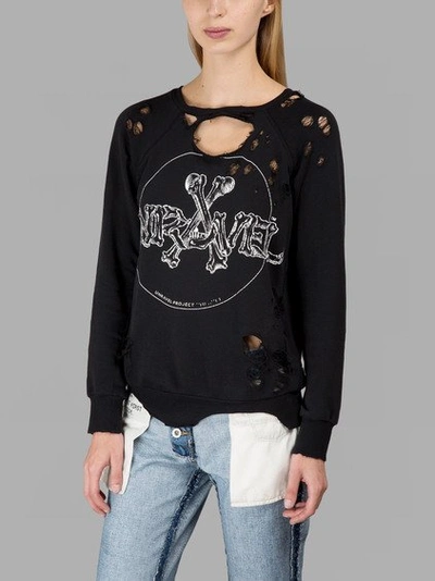 Ben Taverniti Unravel Project Black Destroyed Sweater