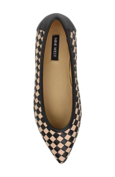 Nine West Largo Pointed Toe Flat In Multi