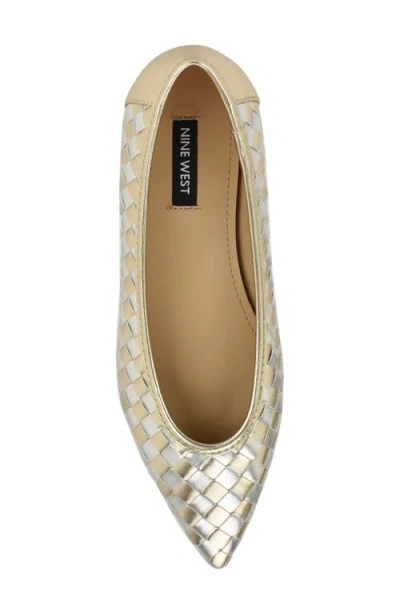 Nine West Largo Pointed Toe Flat In Multi