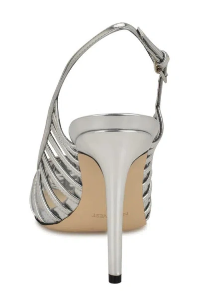 Nine West Filane Pointed Toe Pump In Silver