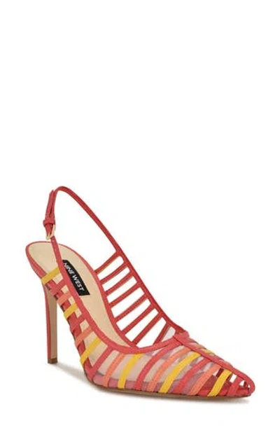 Nine West Filane Pointed Toe Pump In Red