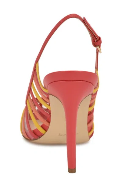 Nine West Filane Pointed Toe Pump In Red