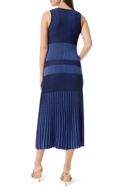 Do By Dee Ocleppo Harmony Colorblock Pleated Midi Sweater Dress