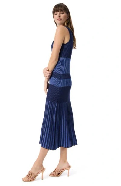 Do By Dee Ocleppo Harmony Colorblock Pleated Midi Sweater Dress