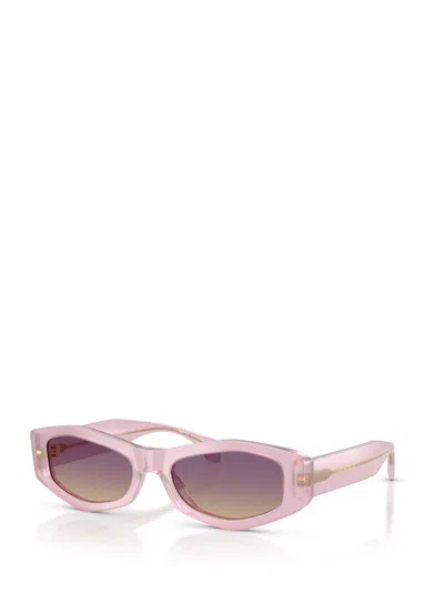 Versace Violet Gradient Yellow Geometric Ladies Sunglasses Ve4487 551370 54 In Purple