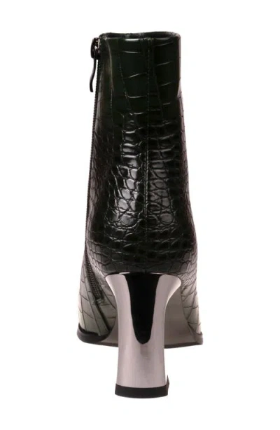 Ninety Union Lima Croc Embossed Boot In Black