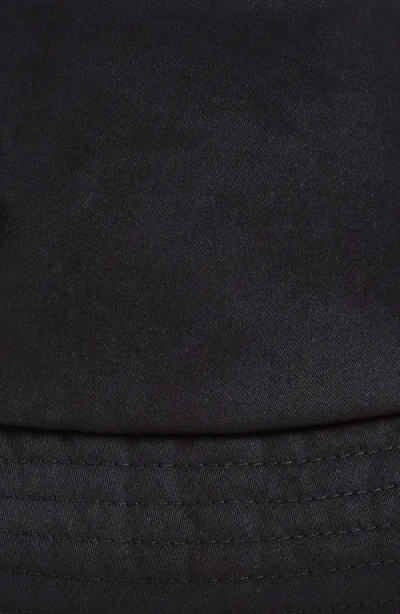 Moncler Reversible Logo Patch Bucket Hat In Black