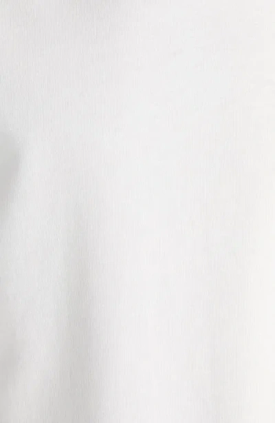 Moncler Ivory Cotton Tricolour Logo T-shirt In White