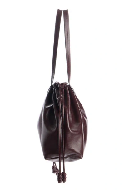 Isabel Marant Silven Ew Tote In Bordeaux Leather In Burgundy