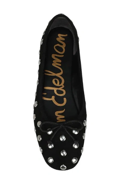 Sam Edelman Alie Studded-embellishment Ballerina Shoes In Black