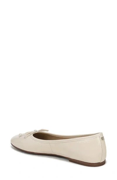 Sam Edelman Marisol Ballet Flat In Ivory Leather In White