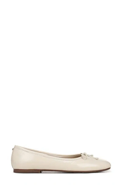 Sam Edelman Marisol Ballet Flat In Ivory Leather In White
