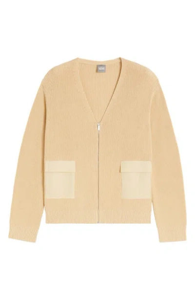 Weekend Max Mara Libero Front Zip Cardigan In Neutral