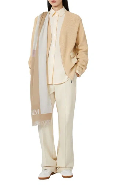 Weekend Max Mara Libero Front Zip Cardigan In Neutral