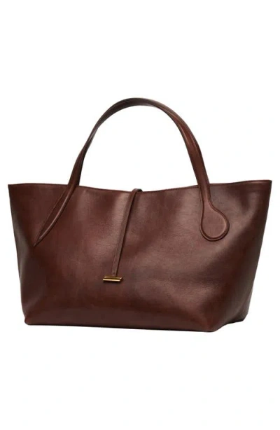 Little Liffner Penne Zip Tote In Brown