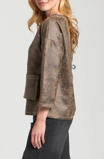 Apny Asymmetric Pullover In Brown