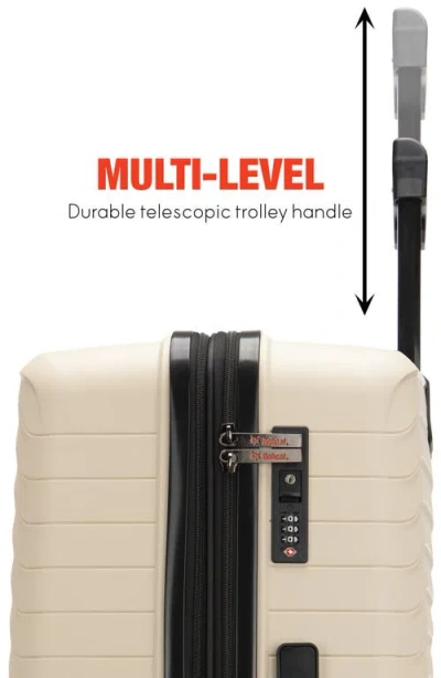 Bobcat Excavator 3 Piece Expandable Spinner Luggage Set With Tsa Lock In Brown