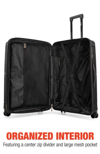 Bobcat Trencher 3 Piece Expandable Spinner Luggage Set With Tsa Lock In Black