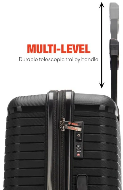 Bobcat Trencher 3 Piece Expandable Spinner Luggage Set With Tsa Lock In Black