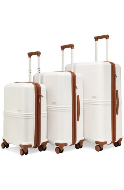Elle Expedition 3-piece Expandable Retro Spinner Luggage Set In White