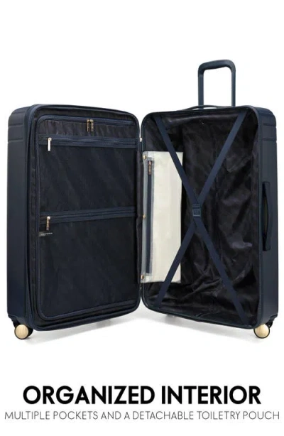 Elle Louvre 2-piece Expandable Retro Spinner Luggage Set In Blue