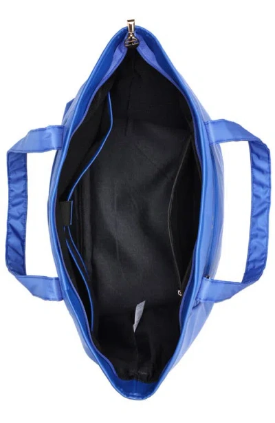 Elle Rendezvous 38l Twill Weekender Tote Bag In Blue