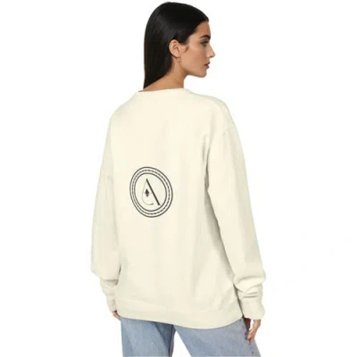 Akalia Heather Graphic Crewneck Sweatshirt In Neutral