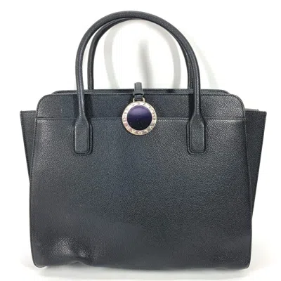 Pre-owned Bvlgari Black Leather Shoulder Bag Tote Bag ()