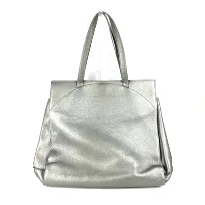 Pre-owned Bvlgari Silver Leather Shoulder Bag Tote Bag ()