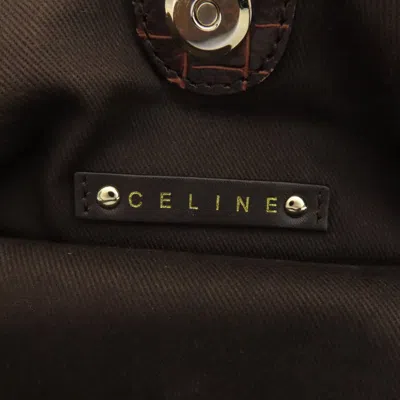 Pre-owned Celine Brown Nylon Leather Tote Bag ()
