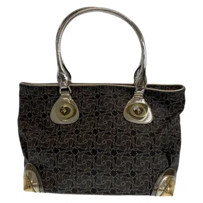 Pre-owned Celine Gray Multi-color Pvc Handbag Shoulder Bag Tote Bag ()