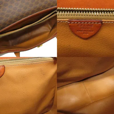 Pre-owned Celine Macadam Brown Pvc Tote Bag ()
