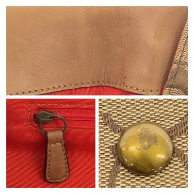 Pre-owned Coach Beige Gold Signature Line Shoulder Bag Tote Bag ()