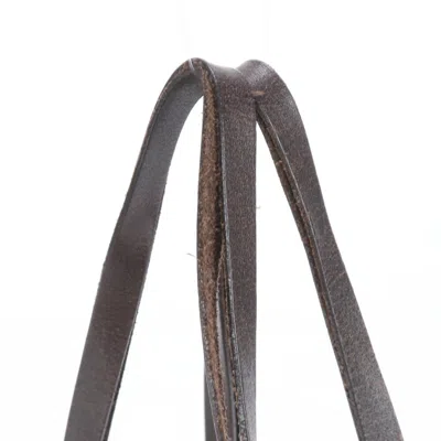 Pre-owned Fendi Zucca Brown Leather Canvas Handbag Tote Bag ()