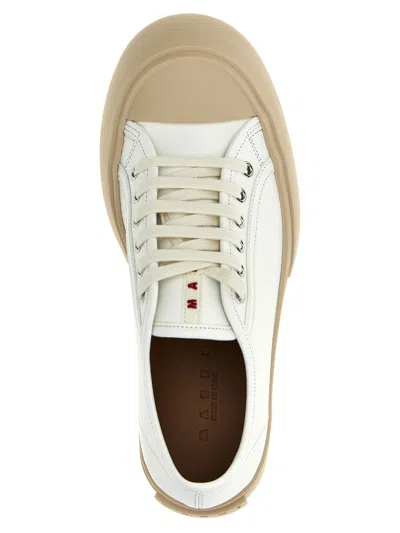 Marni Pablo Nappa Leather Sneakers In White