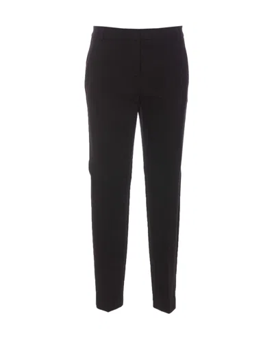 Pinko Tailored Black Trousers With Polished Silhouette In Black