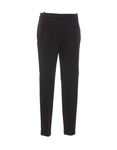 Pinko Tailored Black Trousers With Polished Silhouette In Black